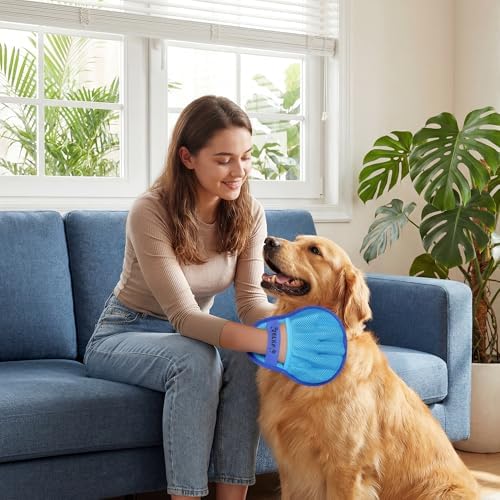 Pet Hair Removal Glove Cat & Dog, Electrostatic Reusable Hair Remover Tool - Image 6