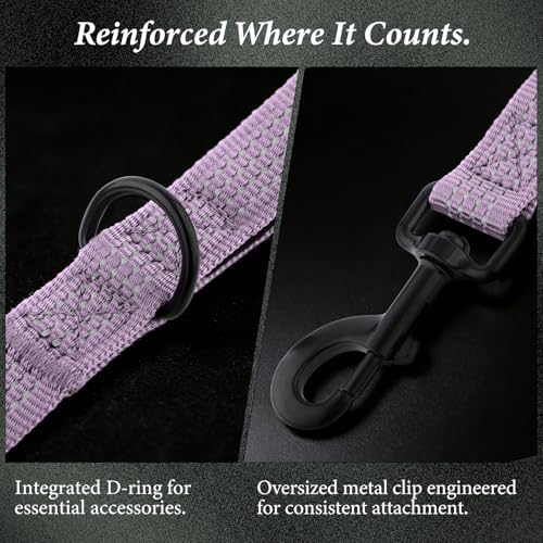 Double Handle Dog Leash, 6 FT Reflective, for Medium Large Dogs - Image 3