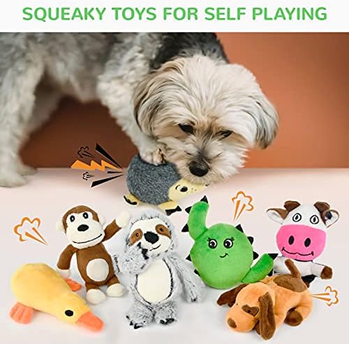 LEGEND SANDY Puppy Toys, Squeaky Dog Toys for Small Dogs, 12 Pack Puppy Chew Toys for Teething, Dog Rope Toy and Cute Stuffed Animals Value Bundle - Image 3