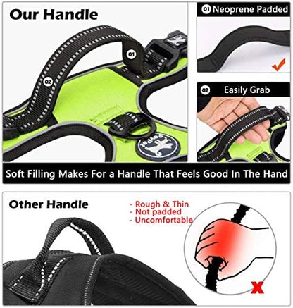 PoyPet No Pull Dog Harness Large with Front Clip & Neck Release Buckle - Image 5