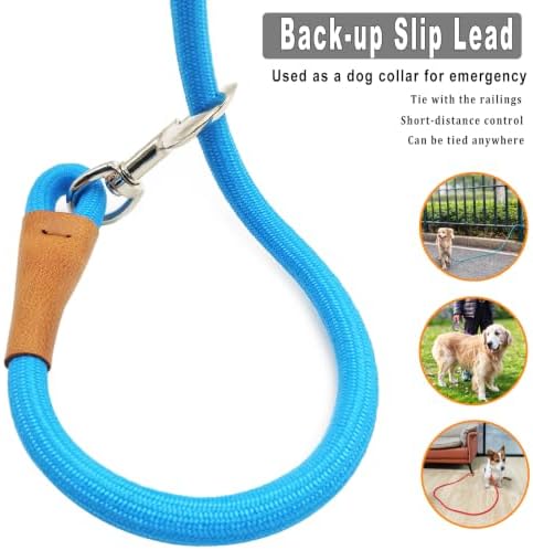 6 Foot Dog Tie Out Rope Leash, 1/2-In Indoor Training Tie Down - Image 3