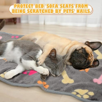 Chumia 18 Pcs Fleece Puppy Blanket for Dog Cat, 30 X 20 Inch, Cute - Image 4