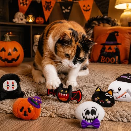 Halloween Cat Catnip Toys for Indoor Cats 6 Pack - Image 5