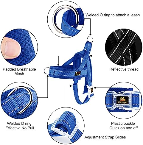 Plutus Pet No Pull Dog Harness for Puppy Small Dogs, Breathable Mesh Padded - Image 2