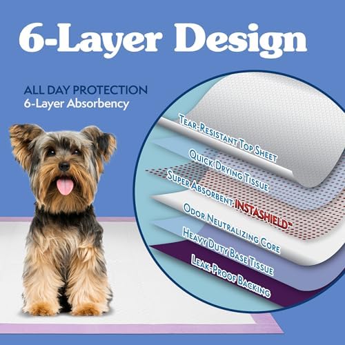 Simple Solution All Day Training Pads, Lavender Scented, 23"x24" 100 Count - Image 2