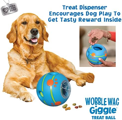 Wobble Wag Giggle Treat Ball- Interactive Dog Toy & Treat Dispenser, Fun Giggle Sounds When Rolled or Shaken, Great for Dogs Pets Know Best - Image 3