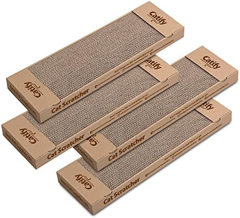 Best Pet Supplies Catify Cat Scratcher Pads - Narrow, 4-Pack by BestPetSuppliesLLC