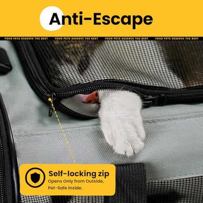 Conlun Soft-Sided Cat Carrier for Small-Medium Cats, Puppies up to 15 Lb, Airline Approved - Image 6