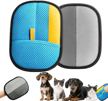 2 Pcs Electrostatic Pet Hair Removal Gloves for Dogs & Cats by Gyinere