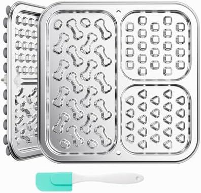 Kactoily 1 Pack 304 Food-Grade Stainless Steel Lick Mat for Dogs and Cats by kactoily