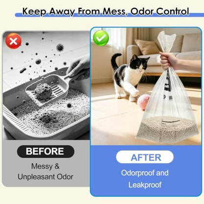 Cat Litter Box Liners Bag Compatible with Litters Box Robot Model 5/4/3 - Image 4