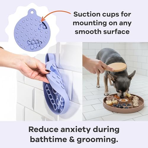 Dog Lick Mat - Silicone Slow Feeder with Suction Cups - for Fast Eaters - Image 3