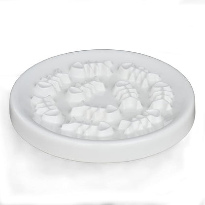 Lorde Slow Feeder Cat Bowls, Ceramic Fun Slow Feed Interactive Bloat Stop Puzzle Cat Bowl Healthy Eating Diet Pet Dog Slow Feeding Bowls… (Fish Bone)