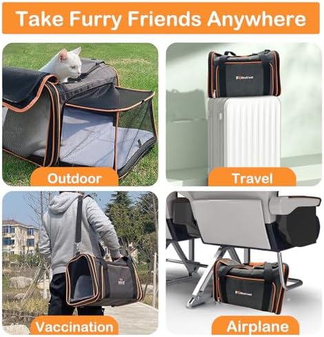 Pet Carrier Airline Approved, 17x11x11 TSA Travel Carrier - Image 6