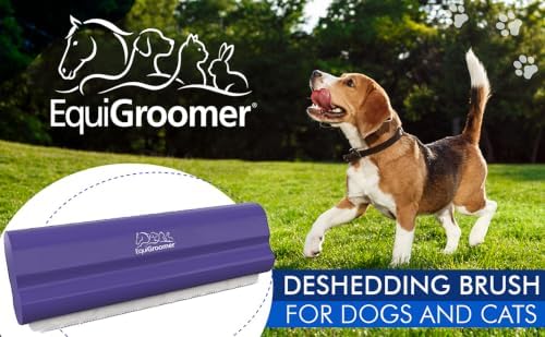 EquiGroomer 5-Inch Undercoat Deshedding Brush for Dogs & Cats, Purple - Image 2