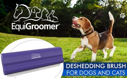 EquiGroomer 5-Inch Undercoat Deshedding Brush for Dogs & Cats, Purple - Image 2