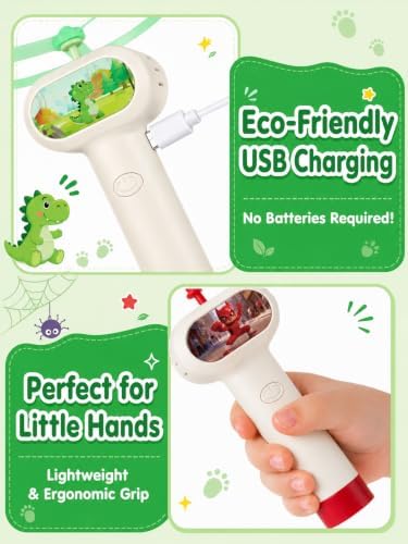 2PCS Outside Toys for Kids & Pets Electric Disc Launcher 6 Flying Spinners - Image 3
