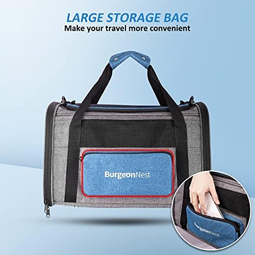BurgeonNest Cat Carrier for Cats up to 20 Lbs, Soft-Sided Escape Proof - Image 6