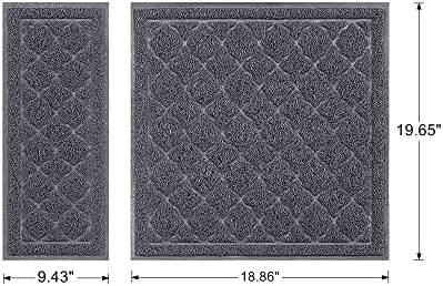 unipaws Cat Litter Trapping Mat, Litter Box Scatter Control Pad - Image 6