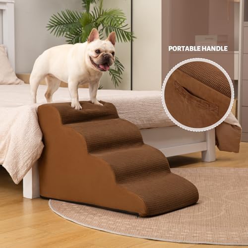 Aodisman Dog Steps for Bed or Couch,4-Step Pet Stairs Ramp for Small Dogs - Image 5