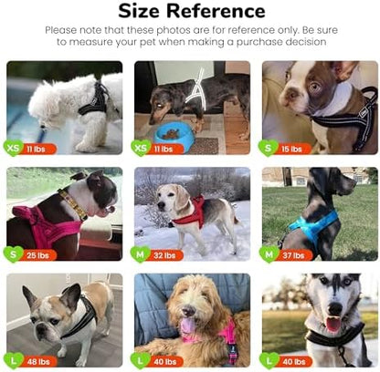Didog No Pull Dog Harness for Small Dogs, Soft Flannel Padded, Orange, S - Image 6