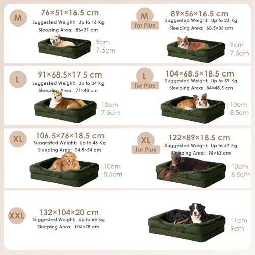 EHEYCIGA Orthopedic Dog Bed for Medium Dog, Memory Foam Dog Couch - Image 5