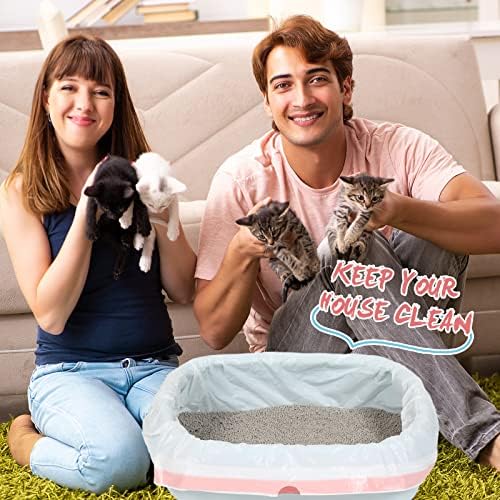 Colarr 50 Count Jumbo Cat Litter Box Liners with Drawstring, 36" X 18" - Image 6