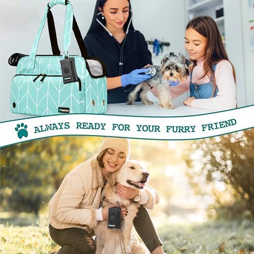PetAmi Dog Poop Bag Holder for Leash, Pet Waste Bag Dispenser, Black 2PK - Image 6