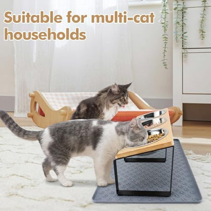 15° Tilted Elevated Cat Bowls, Anti-Vomiting for Indoor Cats Small Pets - Image 5
