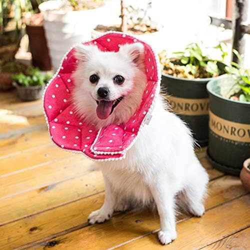 Adjustable Dog Cat Cone,Soft Recovery Cat Cone Collar,Dog Protective Collar for Cats Surgery,Pink,Small,Medium (Pink, Medium) - Image 6
