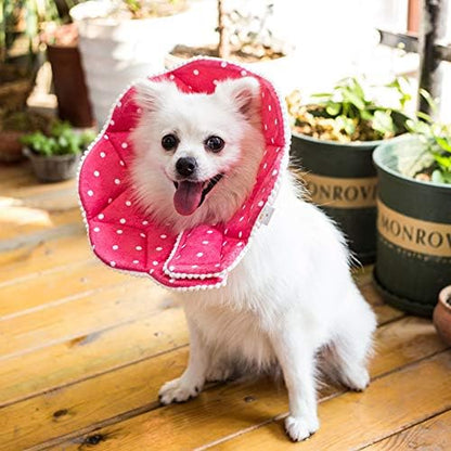 Adjustable Dog Cat Cone,Soft Recovery Cat Cone Collar,Dog Protective Collar for Cats Surgery,Pink,Small,Medium (Pink, Medium) - Image 6