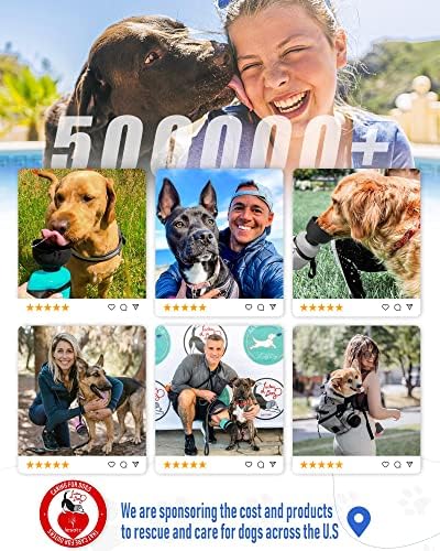 lesotc Dog Water Bottle, Portable Pet Dispenser with Water Bowl, Leak Proof Pet Travel Squeeze Bottle, Puppy Essentials Dog Stuff Accessories for Outdoor Walking, Hiking, Camping - Image 6