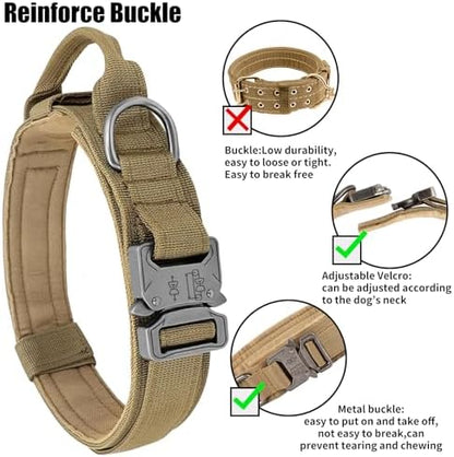 Tactical Dog Collar - Dog Collar with Control Handle for Medium Large Dogs - Image 3