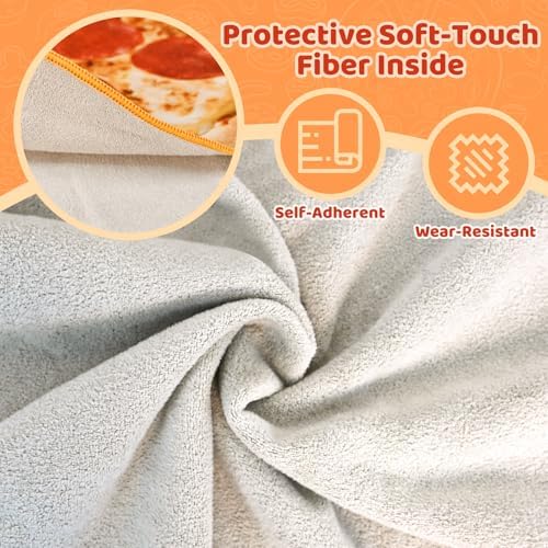 31.5" Pizza Shapes Large Cat Grooming Wrap for Cutting Nails - Image 6