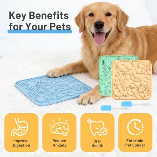Lick Mat for Dogs,Lick Pads for Cats with Suction Cups- Large&Small Pet - Image 4