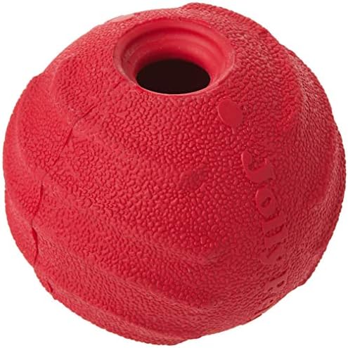 Jolly Pets Tuff Tosser Bouncing Ball Tog Toy/Treat Holder, 3 Inches, Red - Image 2
