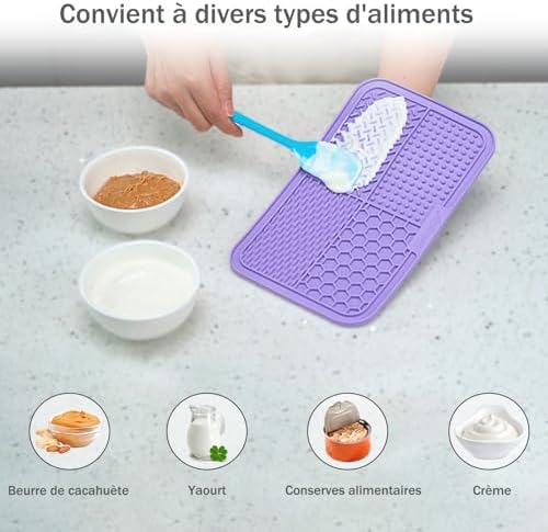 MateeyLife Lick Mat for Dogs & Cats, Slow Feeder Licking Pads for Boredom - Image 3