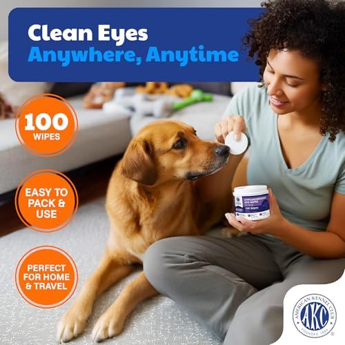 AKC Eye Wipes for Dogs & Cats, Lavender Scent, 100 Count - Image 6