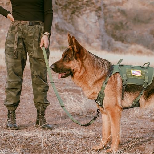 Forestpaw Tactical Dog Leash for Large Dogs, Green, 4-5FT - Image 4