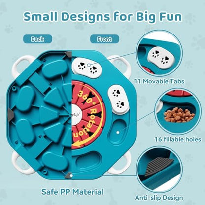 Dog Puzzle Toy for Smart Dogs, Interactive Dog Enrichment Toys,Level1(Blue) - Image 3