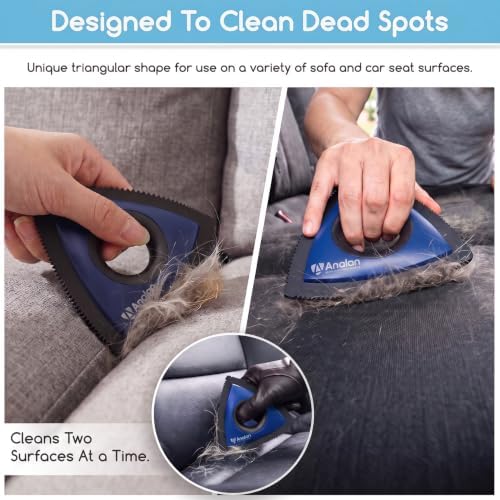 Analan Mini Pet Hair Remover for Car Detailing Dog Hair Tool(Blue Violet) - Image 4