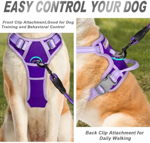 BARKBAY Dog Harness No Pull for Medium Sized Dog Front Back Clips,Dog Vest - Image 2