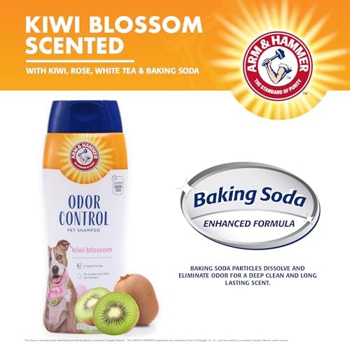 Arm & Hammer Deodorizing Dog Shampoo, Kiwi Blossom, 20 Fl Oz, 6-Pack - Image 3