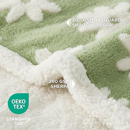 LE SURE Waterproof Blanket for Bed Cute Cozy 3D Jacquard, Twin（60x80） - Image 2
