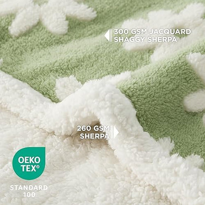 LE SURE Waterproof Blanket for Bed Cute Cozy 3D Jacquard, Twin（60x80） - Image 2