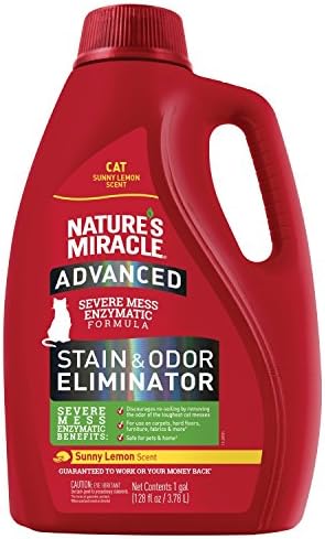Nature’s Miracle Advanced Cat Stain & Odor Eliminator, Severe Mess, 1 gal by NaturesMiracle