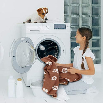 Comsmart Dog Blankets, 6 Pack Fleece Pet Blankets, 39x35 inches, Brown - Image 6