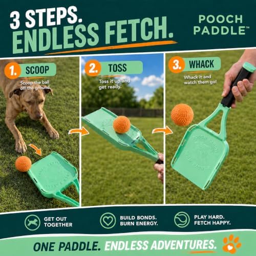 Dog Ball Launcher with 2 Balls - Long-Distance Ball Thrower for Dogs with Ergonomic Grip & Carry Sack – Hands-Free Pickup, Slobber-Free Play for Park, Beach & Backyard - Image 2