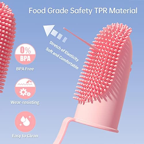 3 Pack Finger Toothbrush Kit for Easy Teeth Cleaning, Double-Finger Toothbrush Dental Care for Puppies, Cats and Small Pets - Image 3