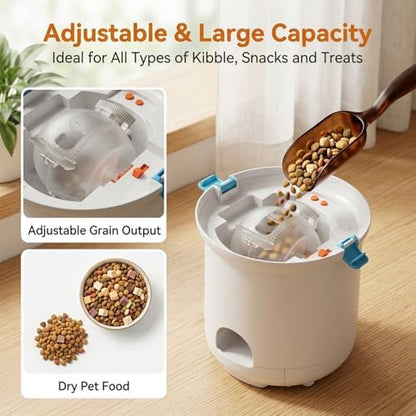 Automatic Dog Treat Dispenser, Button-Activated Interactive Dog Toy - Image 3